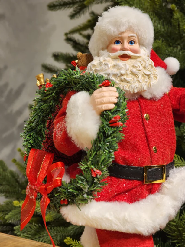 Papai Noel Colecionável Com Lanterna 26CM