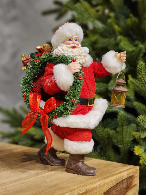 Papai Noel Colecionável Com Lanterna 26CM